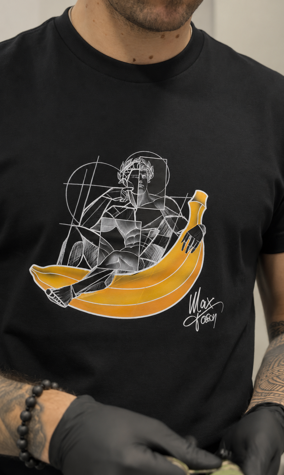 Banana t-shirt black