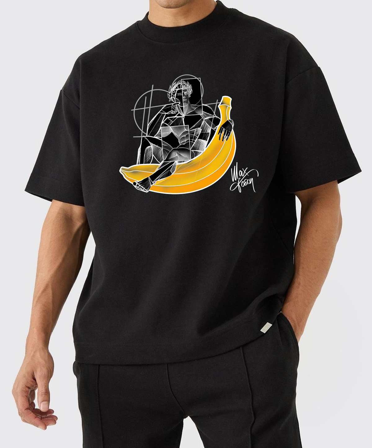 Banana t-shirt black